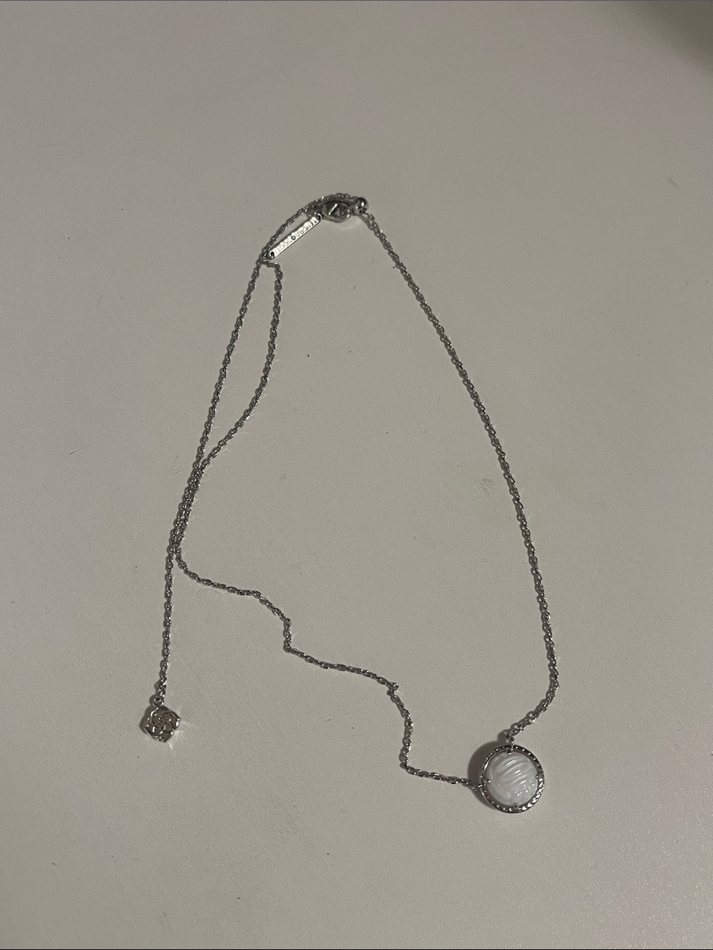 Kendra Scott Silver Volleyball Necklace